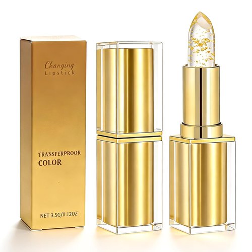 PH Adjusting Lipstick for Mature Women - Color Changing, Long-Lasting & Waterproof Glossy Shine (2 Pcs)