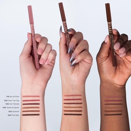 Milani Keep It Full Plumping Lip Liner - Long-Lasting Creamy Formula for Fuller Lips - Vegan & Cruelty-Free, Twice As Spice