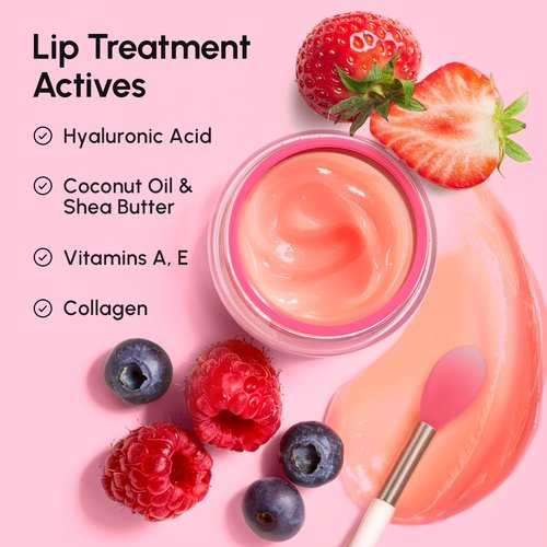 MAREE Lip Mask Overnight | Hydrating Lip Butter Balm with Hyaluronic Acid & Collagen - Repair Very Dry Lips