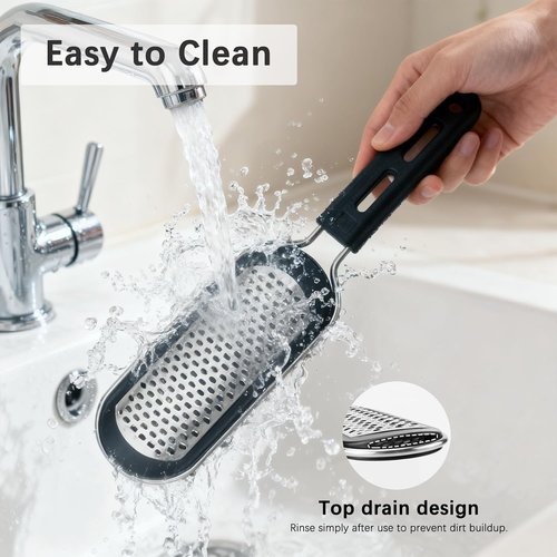 FREATECH 2-in-1 Nano Glass & Stainless Steel Foot File - Professional Callus Remover for Smooth Exfoliation