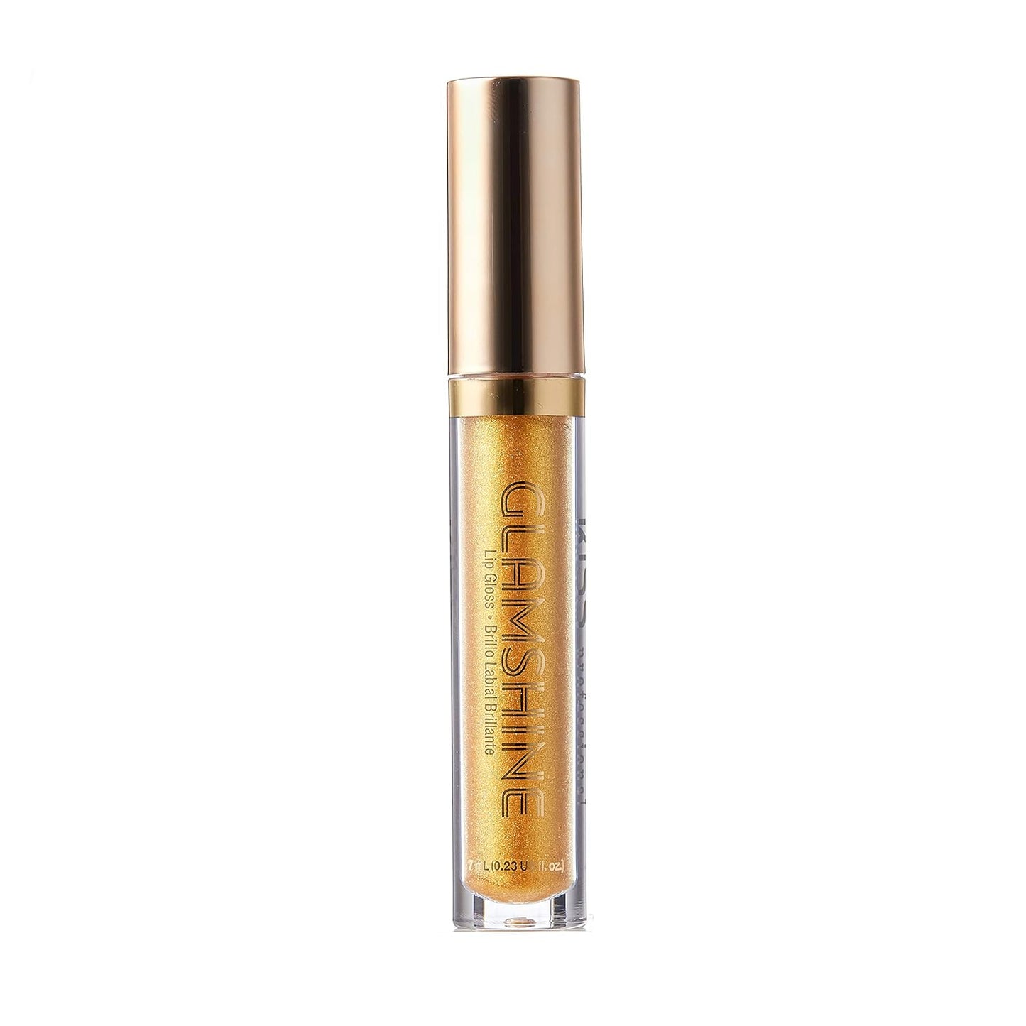 Kiss NEW YORK Glam Shine Vita Lip Gloss - Hydrating Formula for Luscious Lips | Gold Spot, 1 Pack