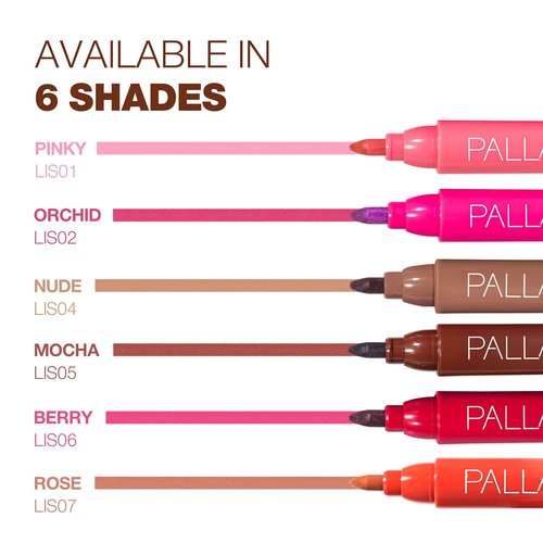 Palladio Lip Stain - Hydrating Waterproof Formula for Long-Lasting Matte Color | Mocha Cream