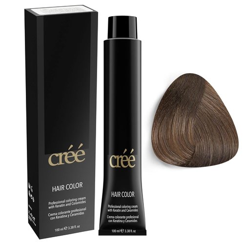Cree Professional 7.1 Ash Blond Permanent Hair Color - Long-Lasting Gray Coverage - 100ml | 3.4 fl. oz.