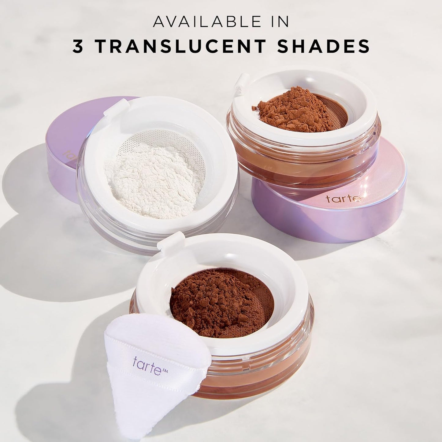 Tarte Creaseless Setting Powder - Lightweight Loose Face Powder for Longwear, Oil-Absorbing, Vegan & Cruelty-Free