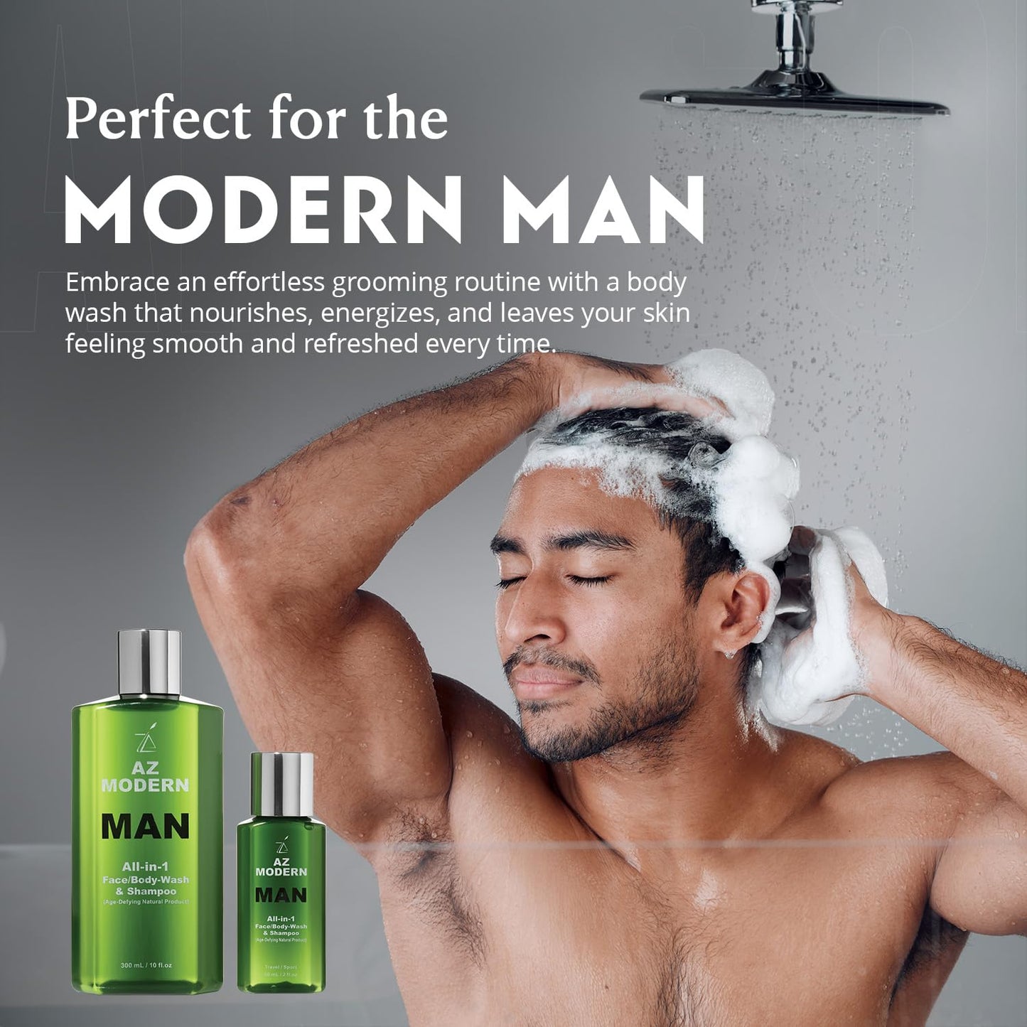 Skiennix 3-in-1 Face Wash, Body Wash & Shampoo - Aloe Vera & Jojoba Oil Formula | 10.14 + 2 FL OZ | Cleanses Sweat & Dirt