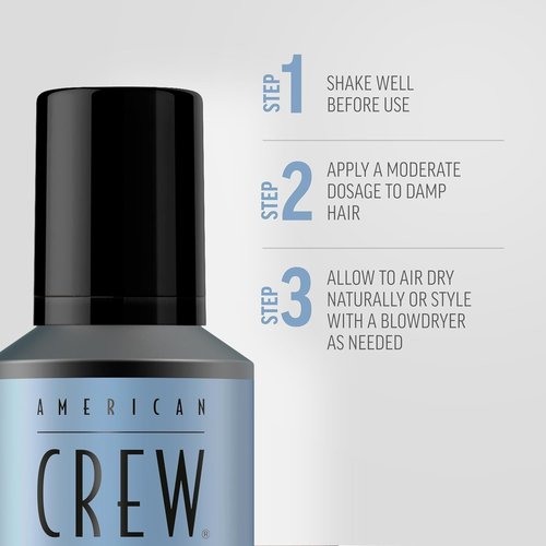 American Crew Hair Fiber Grooming Foam - Strong Hold Like Hair Gel, 6.7 Fl Oz