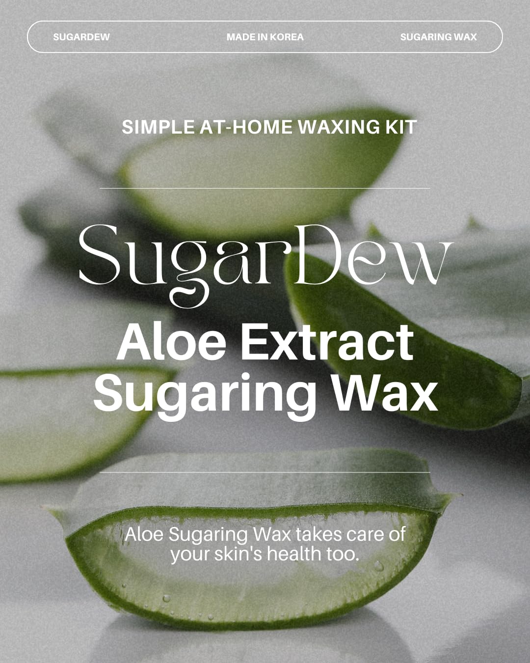 SugarDew Premium DIY Sugar Wax Kit - Aloe Infused Hair Removal for Legs, Arms & Face | 10.58oz All-in-One Set