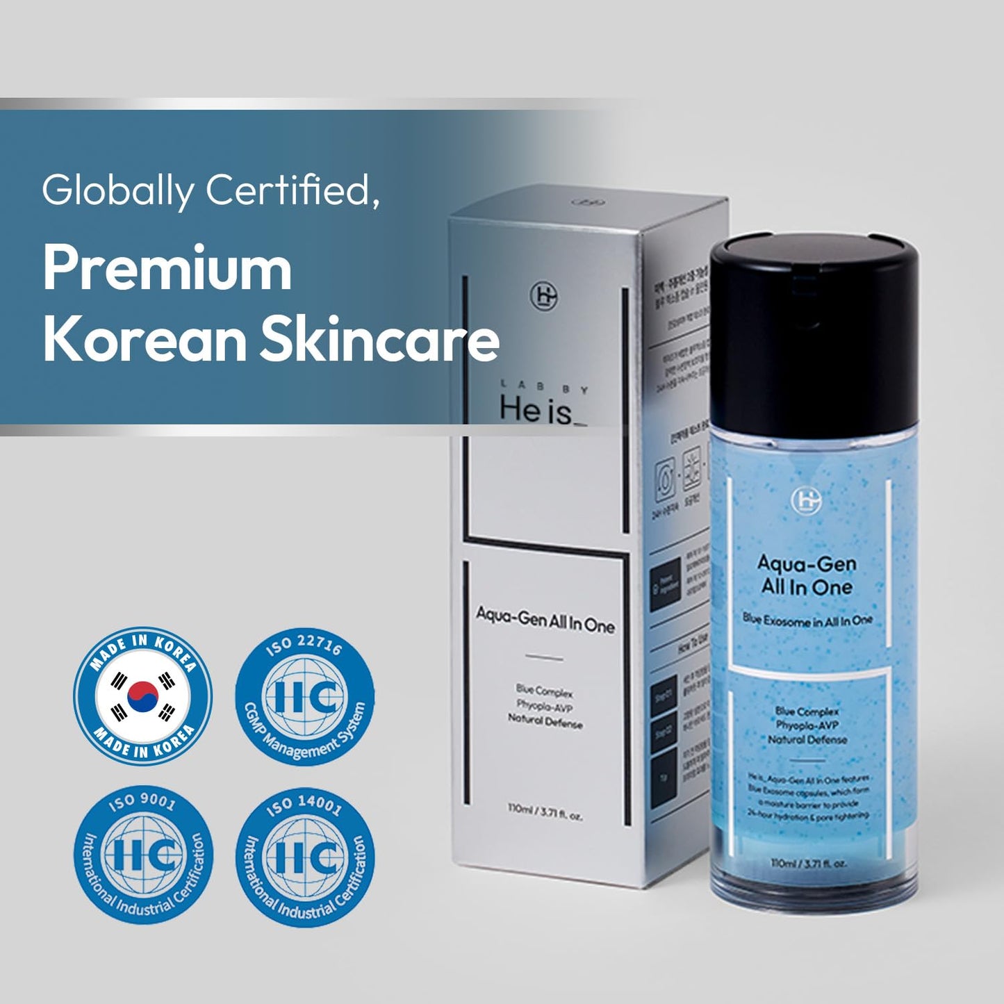 Skiennix Men's Face Moisturizer Gel - Oil Control & 24-Hour Hydration - Non-Greasy, Pore Minimizing, 3.71 fl oz