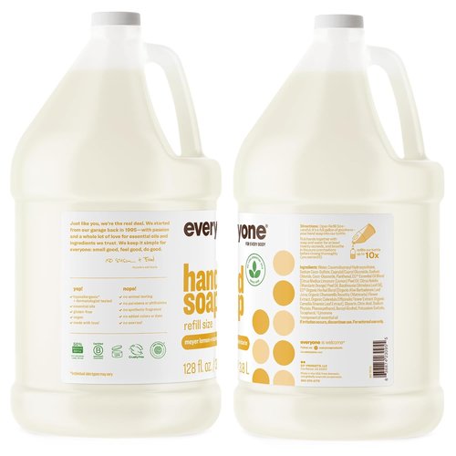 Everyone Liquid Hand Soap Refill - 1 Gallon | Meyer Lemon & Mandarin Scent with Essential Oils
