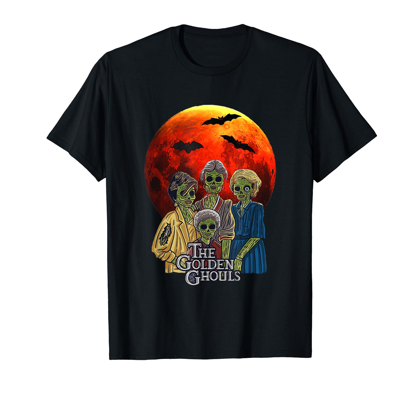 Vintage The Golden Ghouls Custom For Women Halloween 2021 T-Shirt