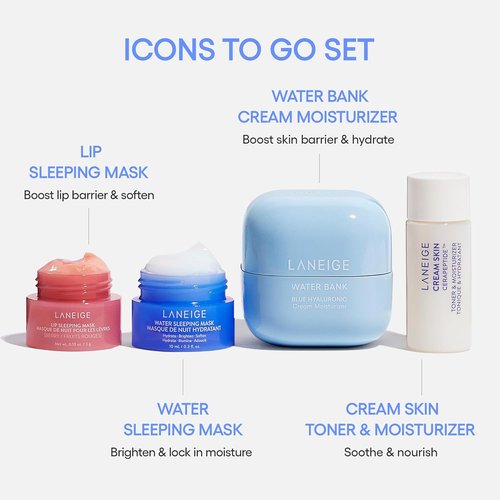 LANEIGE Water Bank Blue Hyaluronic Cream - Hydrating Korean Moisturizer with Squalane & Ceramide for Skin Barrier Support