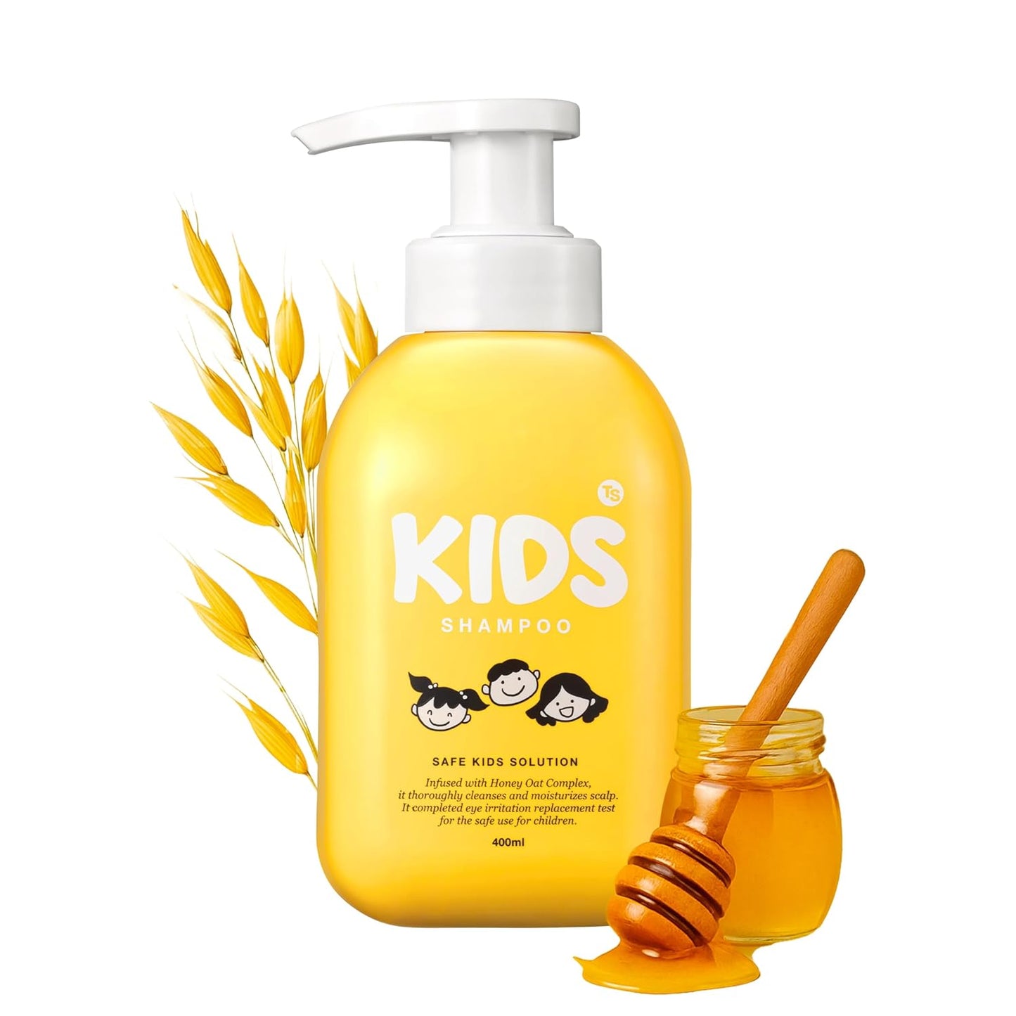 TS Kids Shampoo - Tear-Free & Gentle Formula | Sulfate, Paraben, Silicone-Free | 14.1 fl oz / 400ml