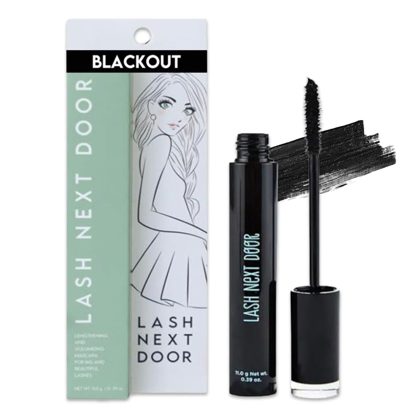 Brooklyn and Bailey Water Resistant Mascara - No Clump Volumizing for Thick, Long Lashes | Black (1 Pack)