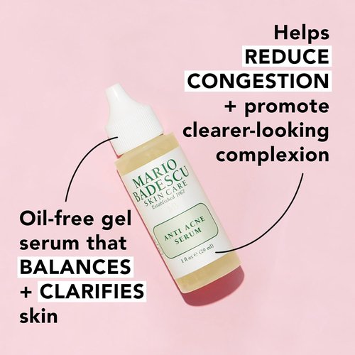 Mario Badescu Anti Acne Serum for Combination & Oily Skin | Clarifying Gel-Serum that Tackles Clogged Pores | Formulated with Salicylic Acid and Glycerin