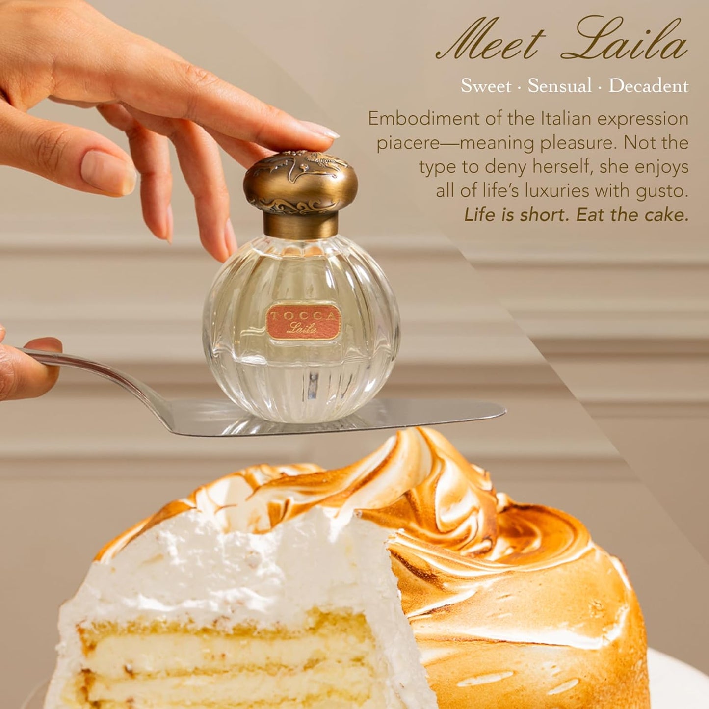 Tocca Laila Women's Perfume - Sweet & Decadent Eau de Parfum with Bergamot, Vanilla & Amber | 1.7 oz (50 ml)