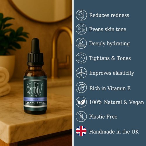 Frankincense & Bergamot Gift Set - Natural Face Cream & Serum for Men & Women | Vegan, Anti-Aging, Moisturizing