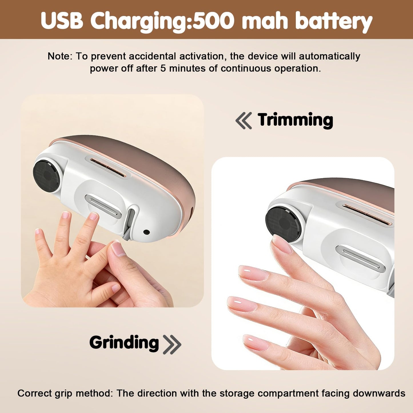 Electric Nail Clipper, Adjustable Blade Opening for Thick Nails, Electric Nail Clippers for Seniors & Adults, Baby Electric Nail Trimmer, Automatic Nail Clipper for Fingernail & Toe (Upgraded White)