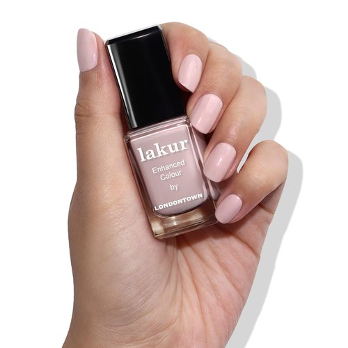 LONDONTOWN Lakur Nail Polish - Non-Toxic, Chip-Resistant Formula | Shimmery Opalescent Alabaster, 0.40 fl oz