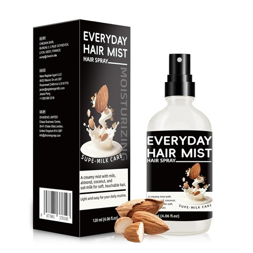 Nodfens Sper Mik Conditioning Hair Primer, Nourishes Softens Hair, Intensely Moisturizes, Anti Frizzy Dry Hair, Leave In Conditioner Spray for All Hair Types | Wig Milk Spray