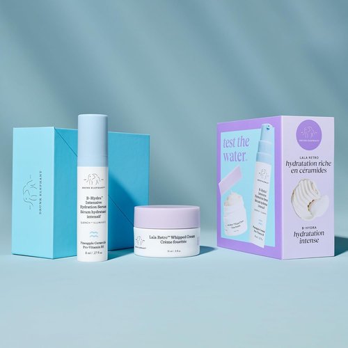 Drunk Elephant Test The Water - Travel Size - Hydrate and Nourish Kit - Clean Clinical Skincare - Cruelty-Free - Dermatologist-Tested - Free of Essential Oils, Silicones, and Fragrance