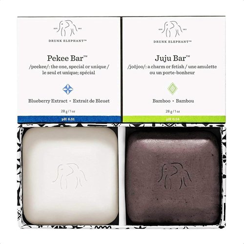 Drunk Elephant Juju & Pekee Baby Bar Duo | Clean Clinical Skincare - 28g Each - Cruelty-Free & Dermatologist-Tested