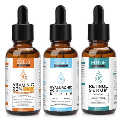 Regine Switzerland Age Defying Facial Serum - Vitamin C, Retinol & Hyaluronic Acid for Wrinkles & Skin Firmness