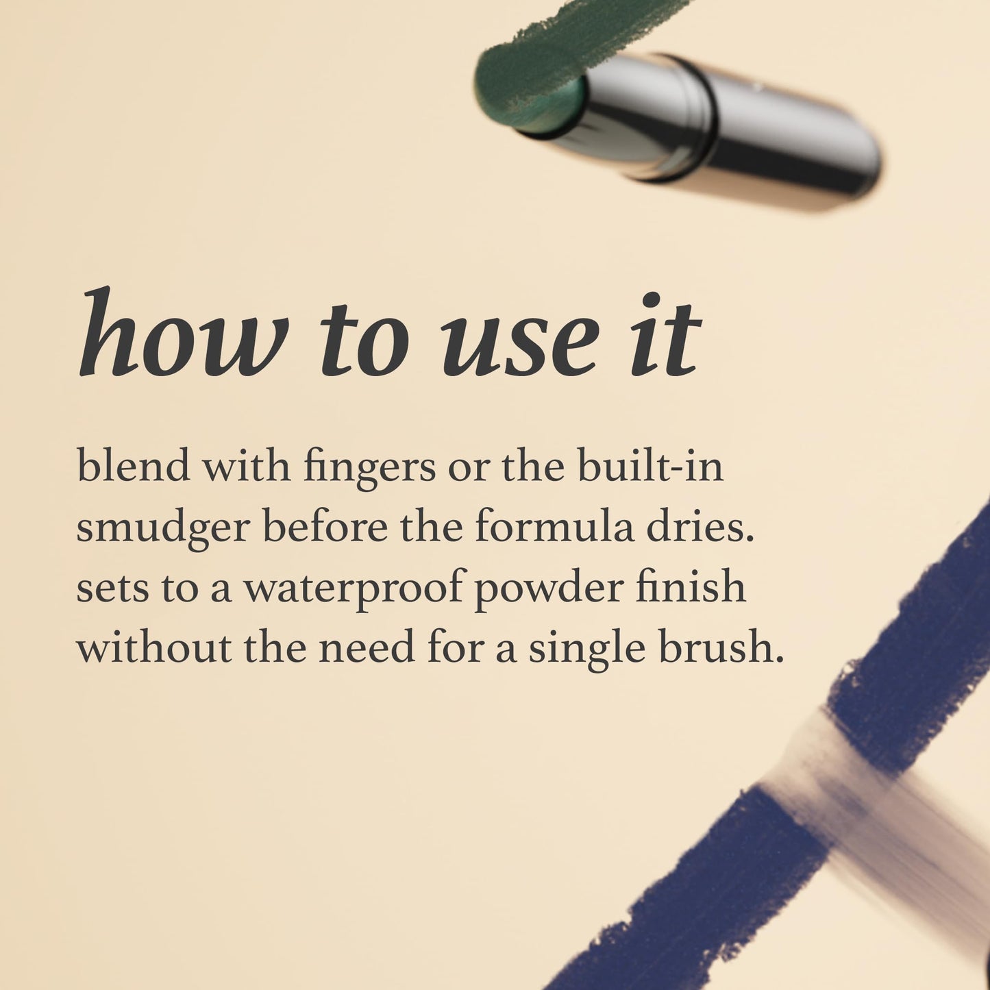 Julep Eyeshadow 101 Crème-to-Powder Waterproof Eyeshadow Stick Duo – Long-Lasting, Crease-Proof, Easy Apply with Built-in Smudger - Stone Matte & Putty Matte