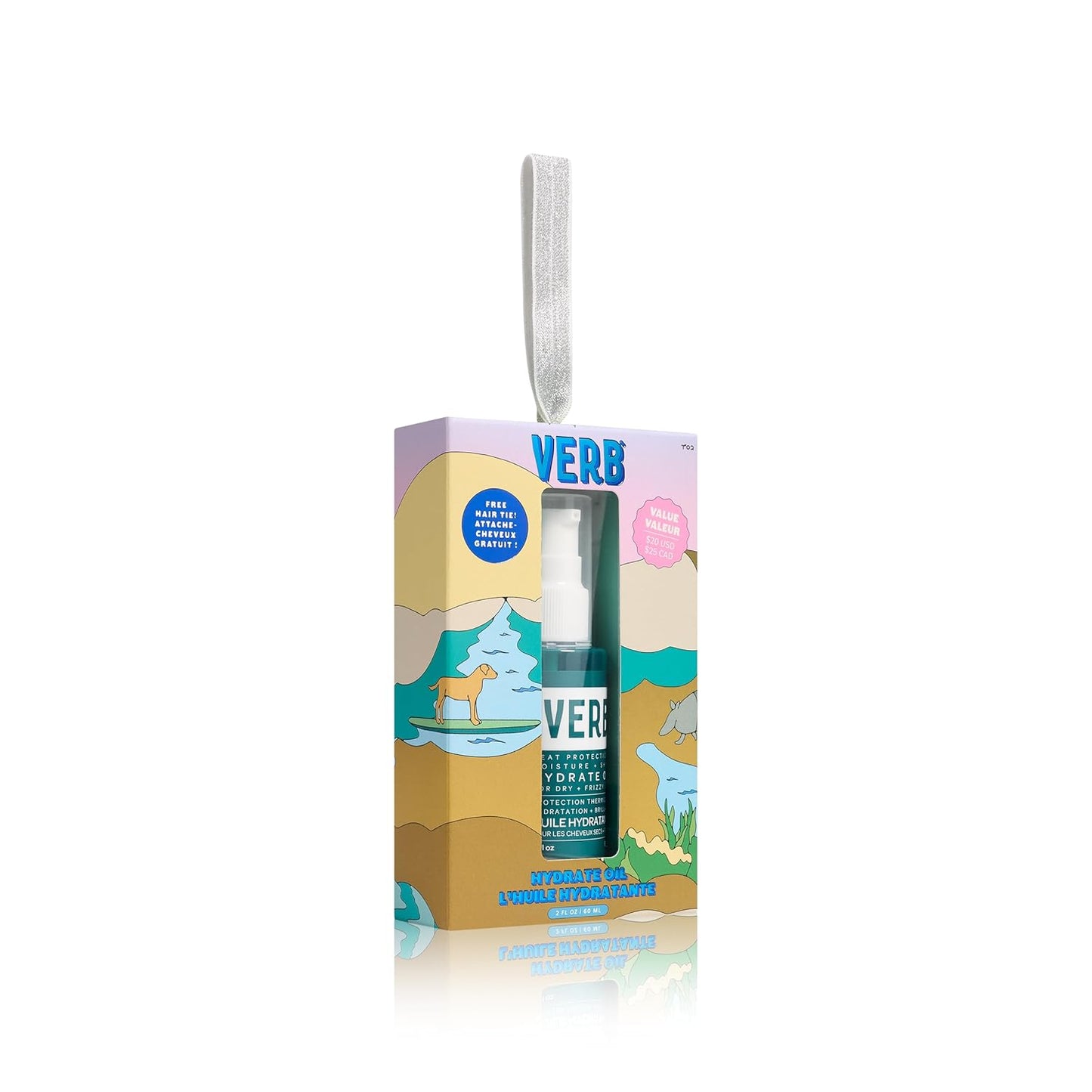 VERB Hydrate Oil - Moisturizing Shine Booster - Smooths Frizz & Protects Heat - Amber + Warm Jasmine Scent