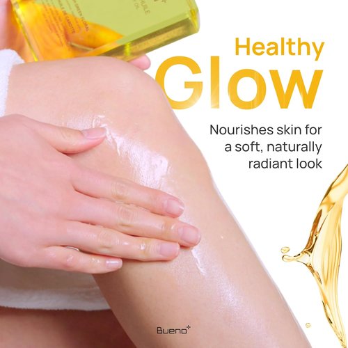 Bueno Paris Queen Carrot Body Oil - Hydrates & Protects Skin with Carrot Extract | 6.7 Fl Oz