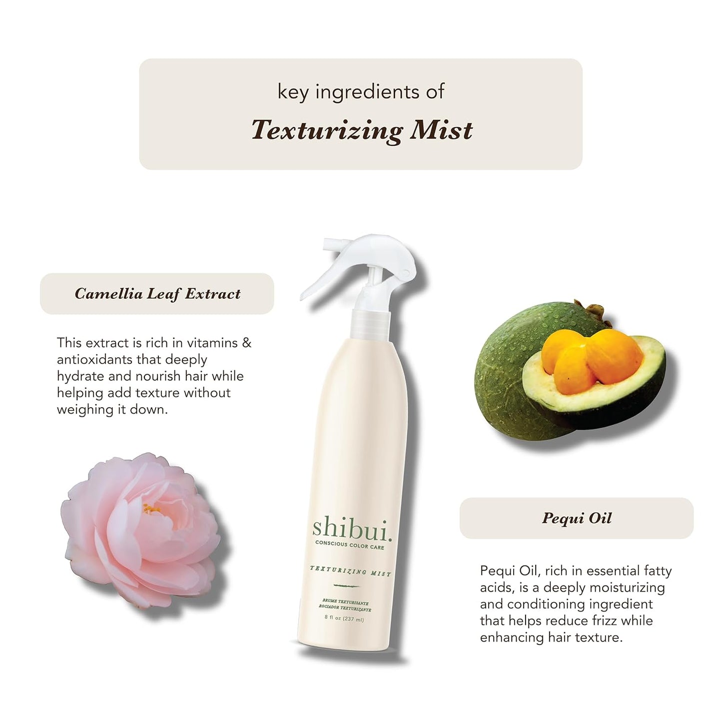 Shibui Texturizing Mist - Weightless Volume & Texture Enhancer for All Hair Types | 8 Fl Oz