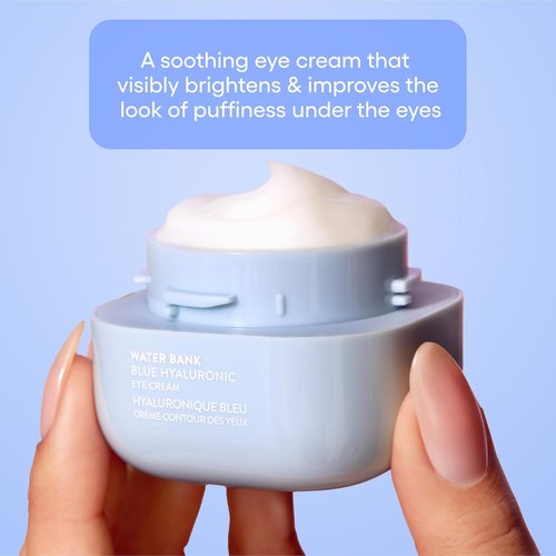 LANEIGE Water Bank Eye Cream - Hydrating Treatment with Niacinamide & Caffeine for Brightening & Puffiness Reduction