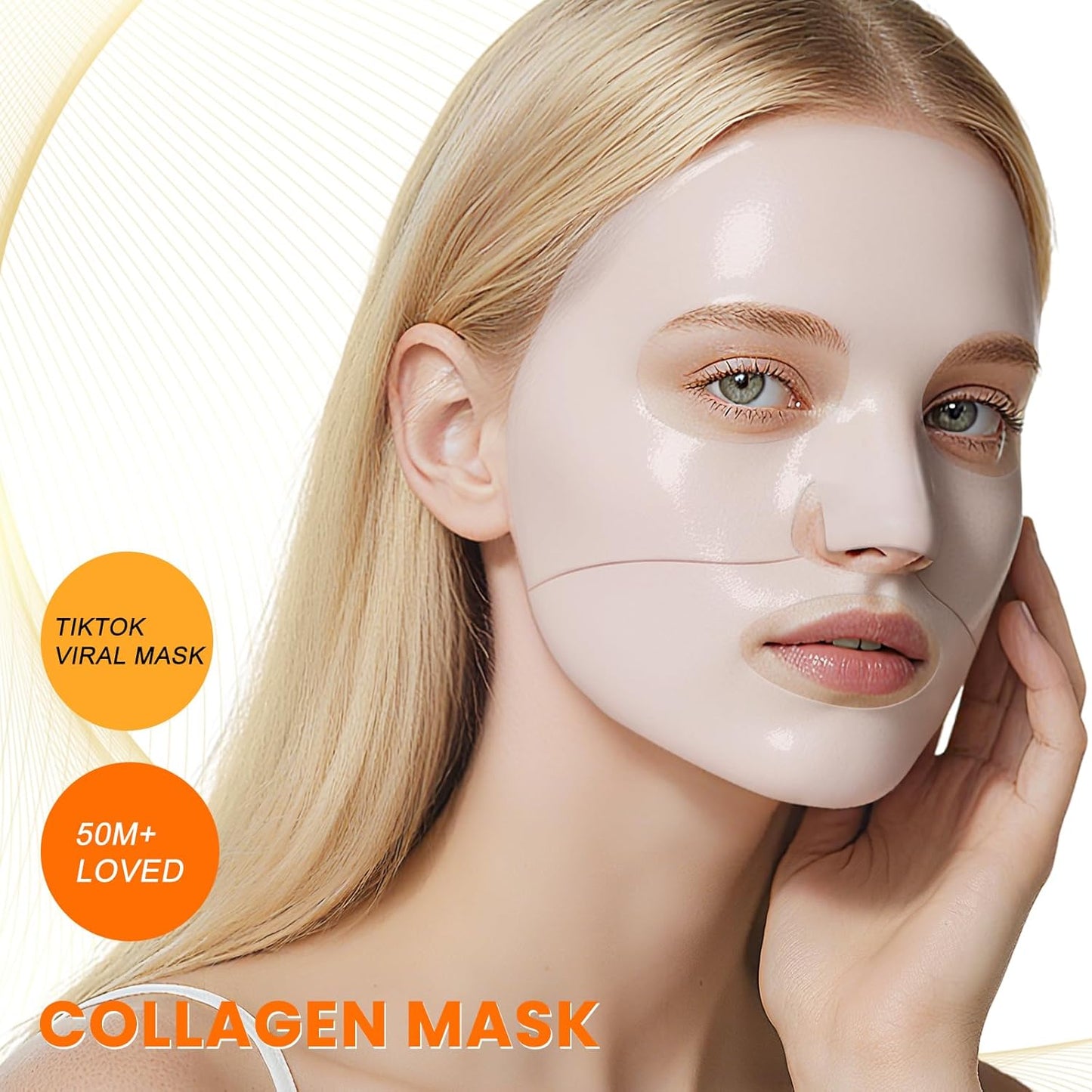 GJNL Collagen Deep Hydrating Face Mask - Pore Minimizing & Elasticity Boosting | 34g x 4 Pack