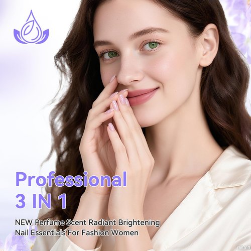 OpenLive Perfume Nail Strengthener Quick Dry Nail Polish Strong Repairs Damaged Nail Hardener Long Lasting Shine for Nail 16.5ml