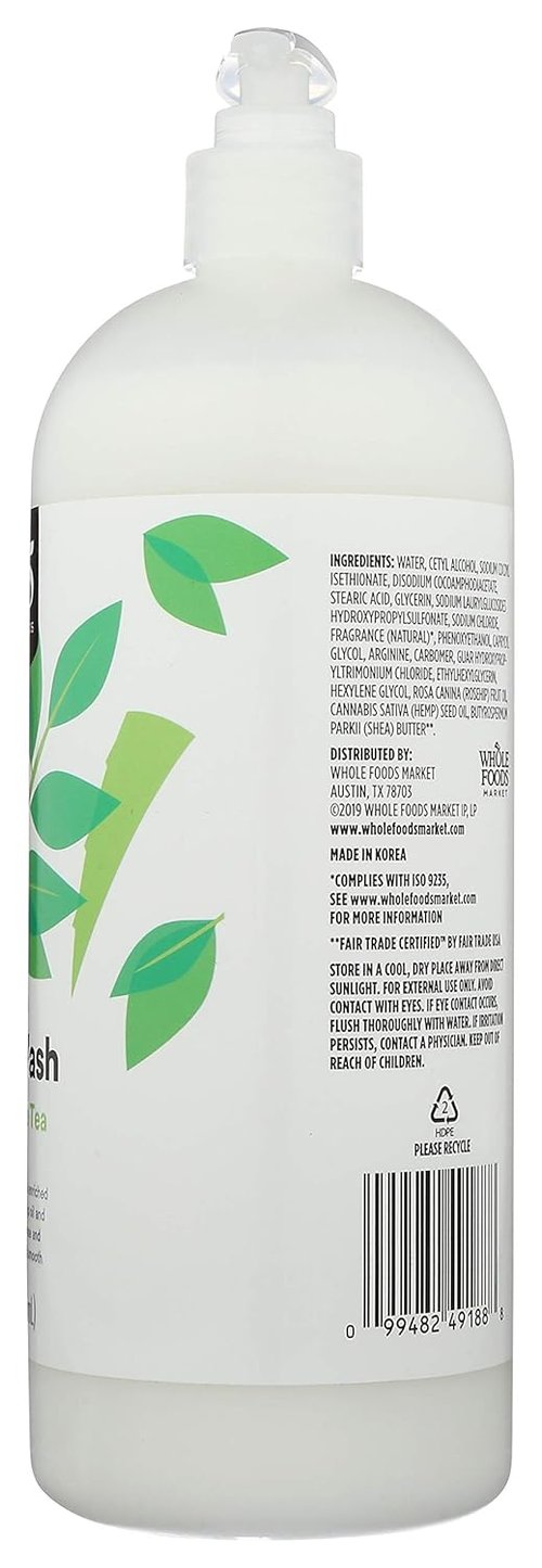 365 by Whole Foods Market Aloe & White Tea Body Wash - Moisturizing Formula, 32 Fl Oz