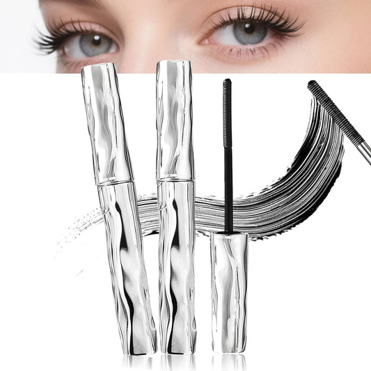 Skiennix Waterproof Tubular Mascara Primer - 2026 Upgrade for Curling & Lengthening | 2 Black Tubes