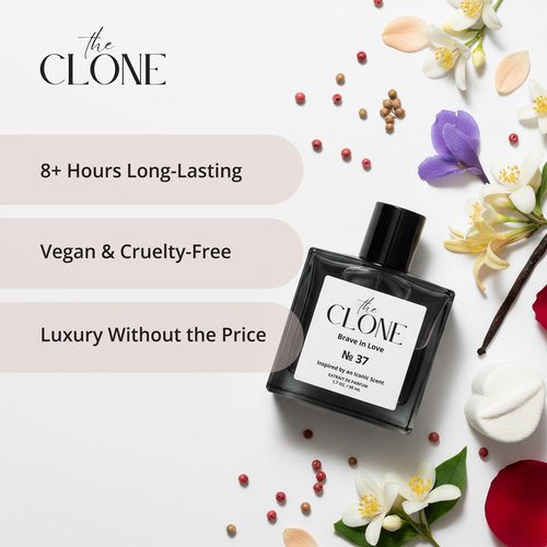 Clone, Brave in Love No. 37 - Inspired by Kilian's Love,Don’t Be Shy Perfume For Women Men Unisex, Extrait de Parfum, Fragrance Perfume Spray, 1.7 Fl Oz (50ml)