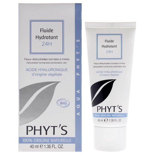 Phyts 24H Moisturizing Fluid - Hydrating Face Moisturizer with Aloe Vera - Reduces Shine & Restores Skin - 1.35 oz