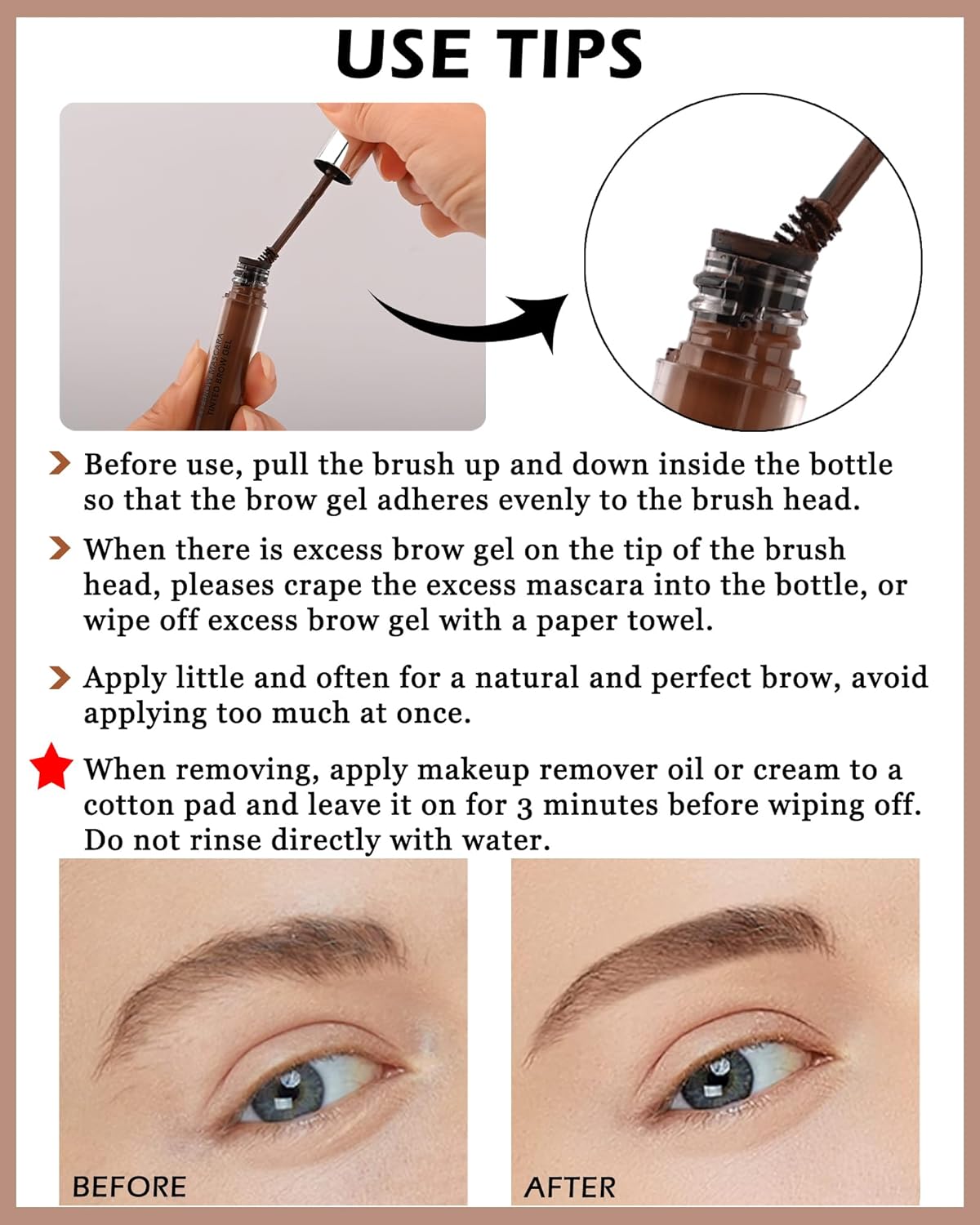 Skiennix Eyebrow Mascara Gel | Long-Lasting Waterproof Tinted Brow Filler - 10ml White Color