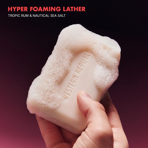 Hyper Foaming Soap Bar - Hydrating Eucalyptus & Alpine Sage | Anti-Aging Tropic Rum & Nautical Sea Salt | 2 Pack | Made in USA