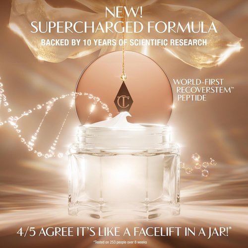 Charlotte Tilbury Magic Cream - Firming & Hydrating Face Moisturizer for Smoother Makeup Base | Enriched with Vitamins C & E, Peptides & Hyaluronic Acid