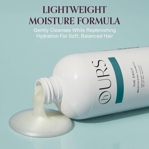 hOURS Daily Moisturizing Shampoo - Sulfate-Free Cleanser with Biotin & Avocado Oil | 8 oz for All Hair Types