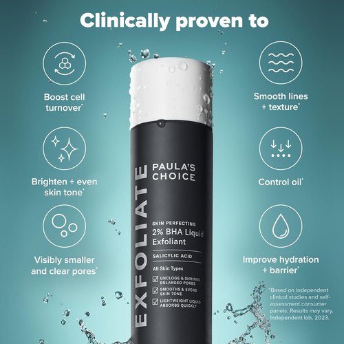 Paula's Choice SKIN PERFECTING 2% BHA Liquid Exfoliant - Salicylic Acid Facial Exfoliator for Pores & Hydration