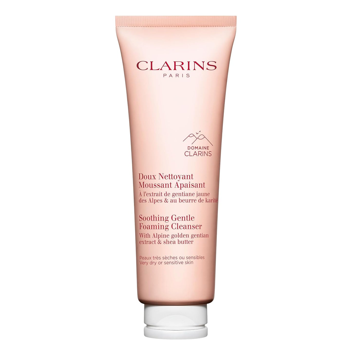 Clarins Soothing Foaming Face Cleanser - Gentle Formula with Nourishing Shea Butter | Soap-Free for Sensitive Skin