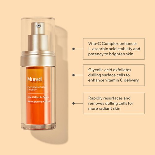 Murad Vita-C Glycolic Serum & Rapid Dark Spot Correcting Serum - Brighten Skin Tone, Set of 2