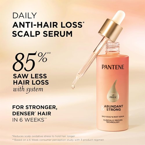 Pantene Abundant & Strong Scalp Serum - Strengthens Roots & Scalp Health | 2 oz
