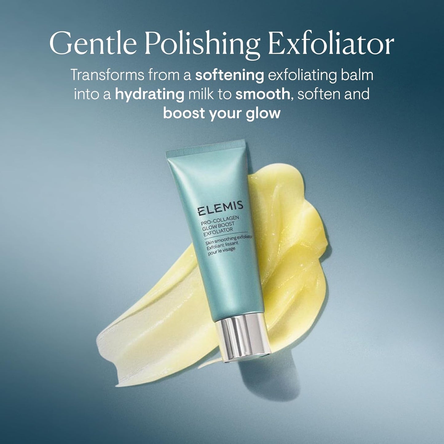 ELEMIS Pro-Collagen Glow Boost Exfoliator - Gentle Facial Scrub for Smooth, Hydrated Skin | 100mL