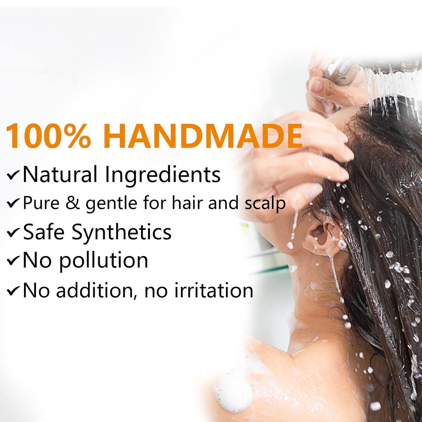 Ginger Hair Regrowth Shampoo Bar - Natural Turmeric Soap for Thinning Hair | 4.23 oz (120g)