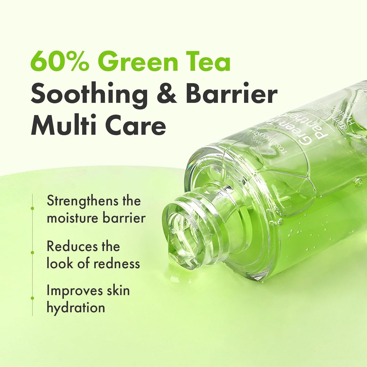 TOSOWOONG Green Tea Serum - 60% Panthenol for Calming & Hydration | 33 ml Korean Skincare