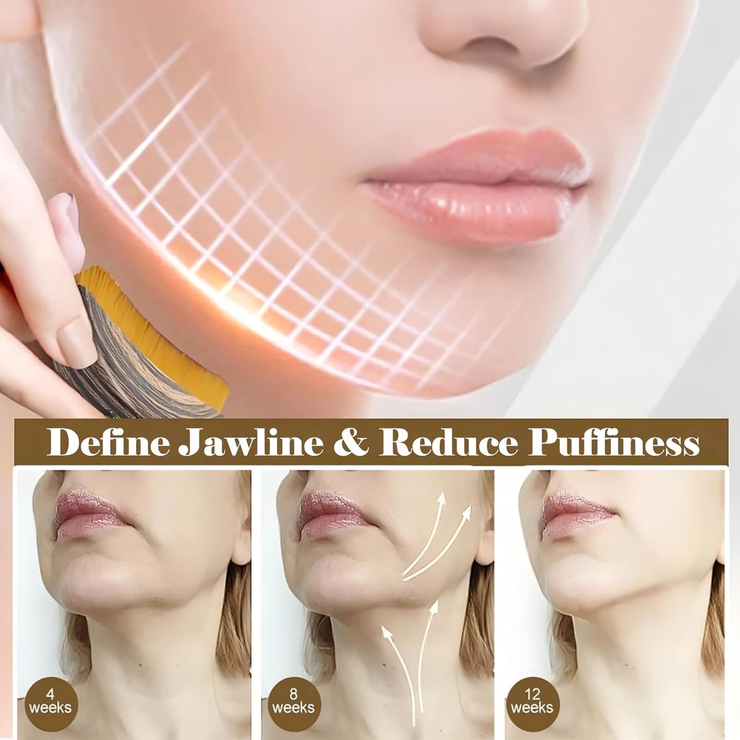 Skiennix Lymphatic Contour Face Brush - Ergonomic Massager for All Skin Types | 2 PCS Set