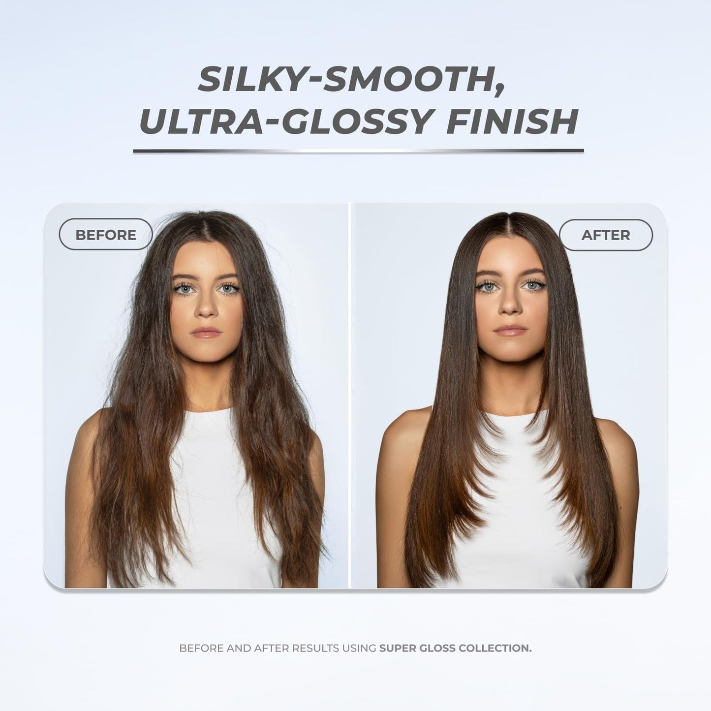 XMONDO Hair Super Gloss Serum - Instant Shine & Defrizz | Softens Dry Ends, Adds Mirror Finish